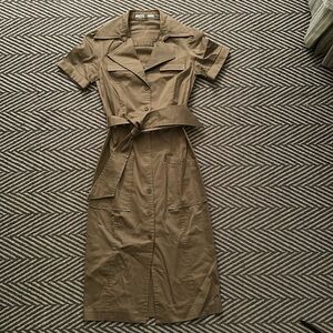 Zara belted midi dress